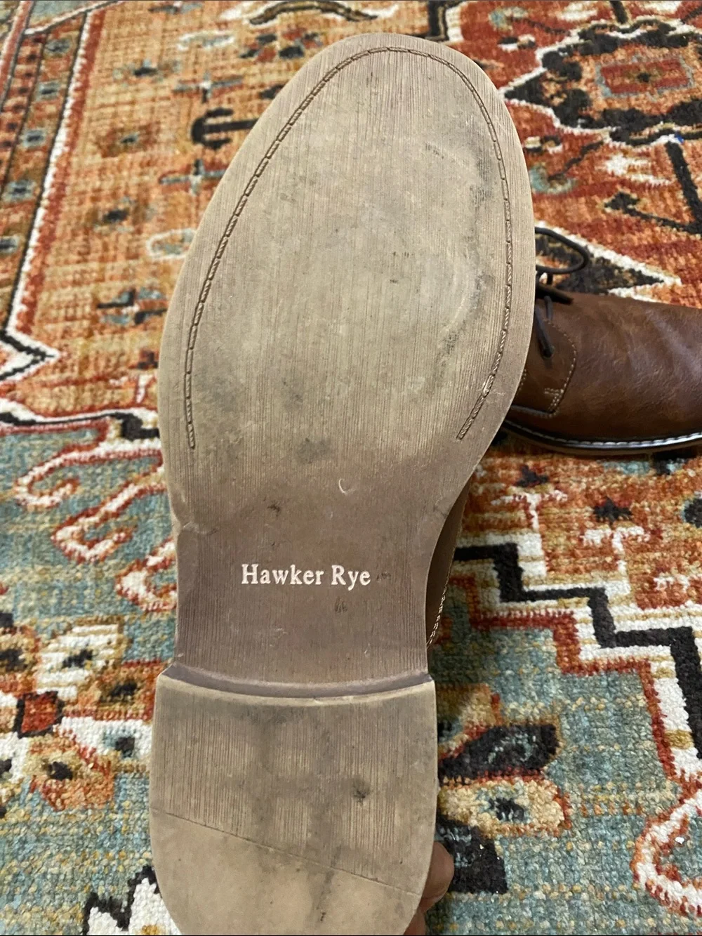 Hawker Rye Men's Brown Leather Chukka Boots with Padded Collar
